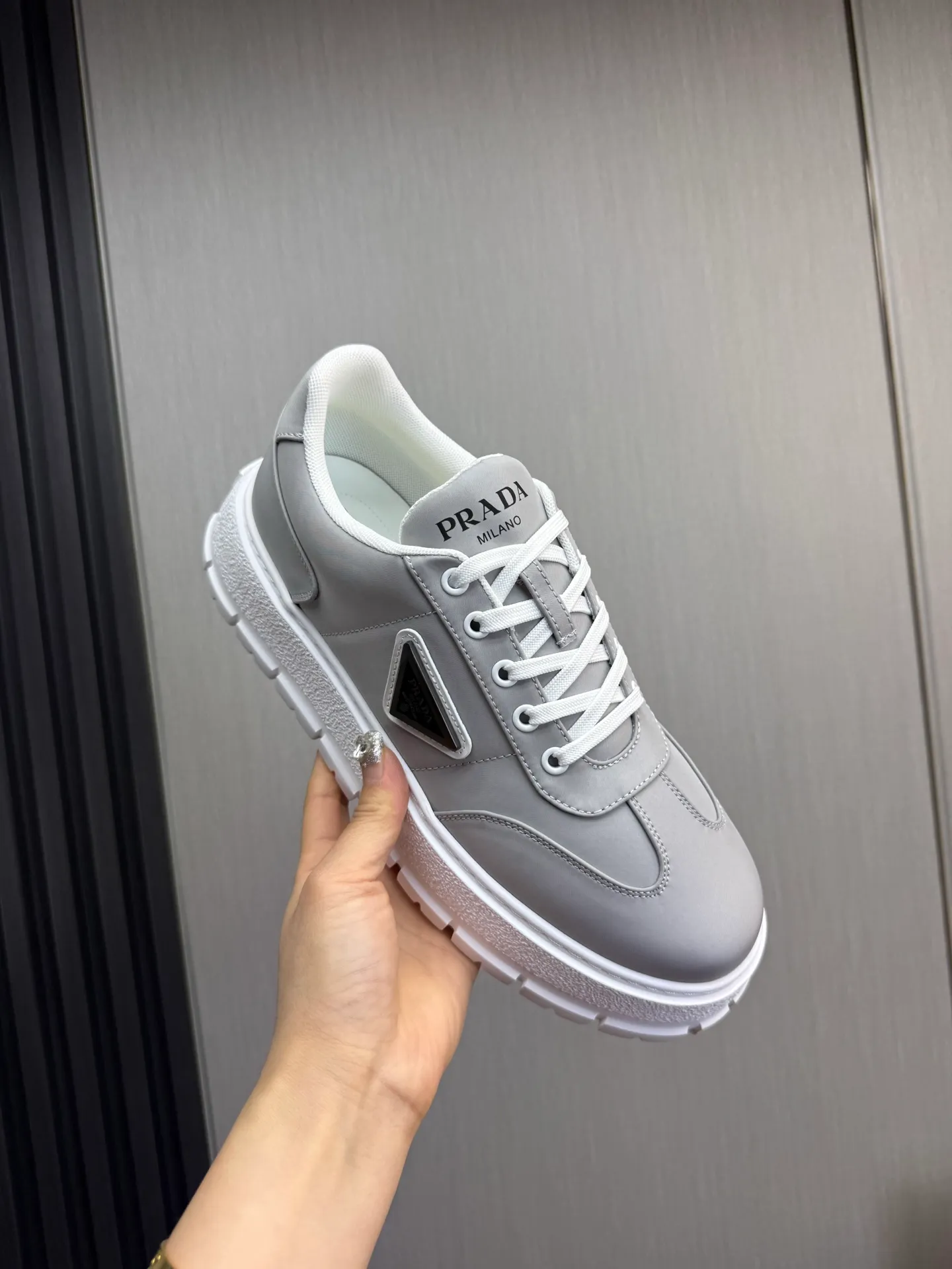 Men's shoes 💰560💰 [PRADA] Popular men's shoes shipped 👏Official website synchronized ⬆️Original imported waterproof fabric + cowhide lining, 1⃣️:1⃣️reproduction, original sole, 38-45 (45. Customized, non-refundable)